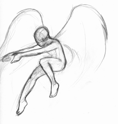 Angel Pulling Sketch