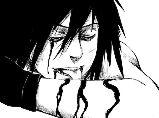 Uchiha Madara Licks Blood Sketch
