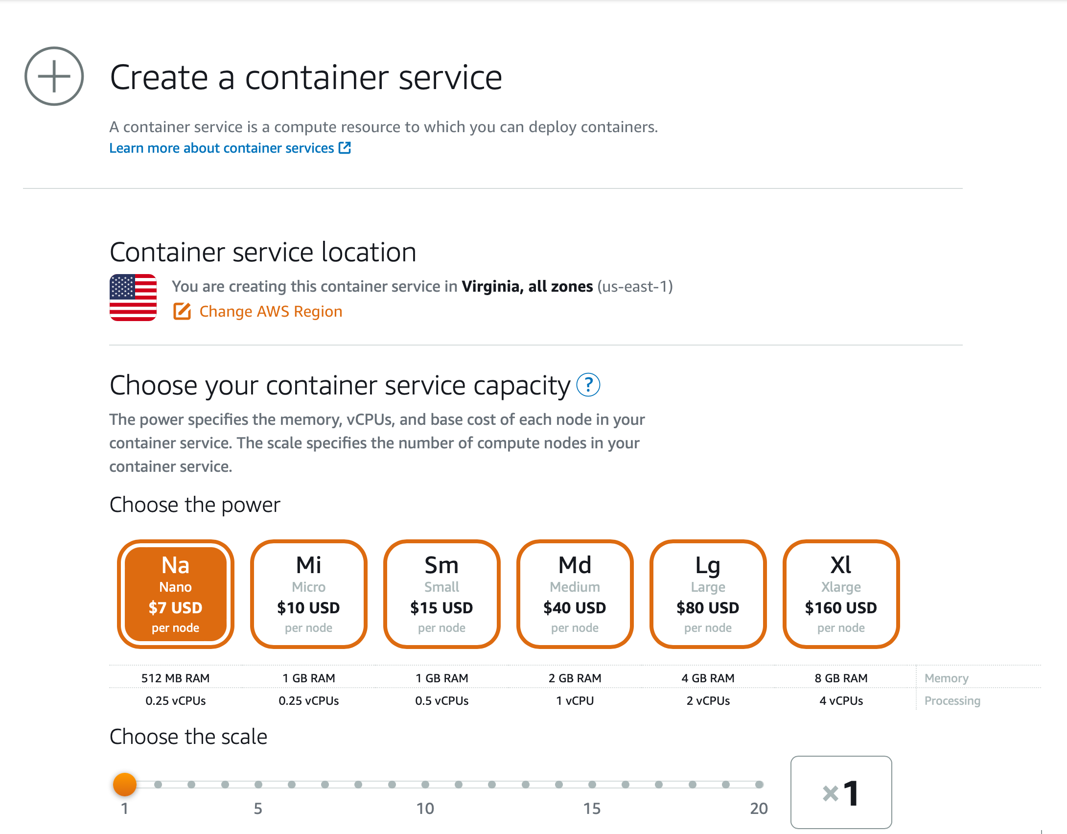 Amazon Lightsail Container Service Setup